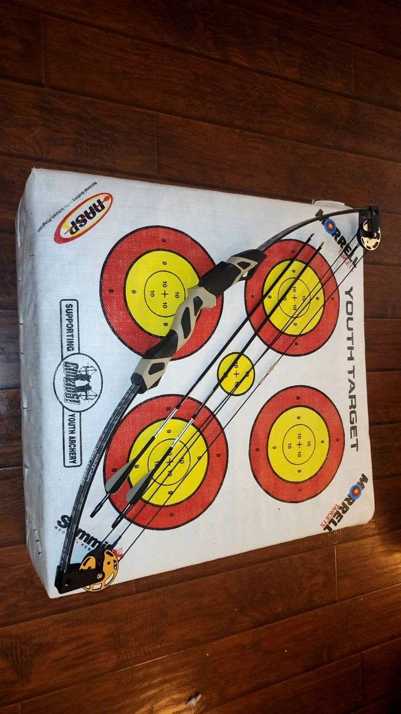 Compound Bow with Arrows plus target image indicator(4)