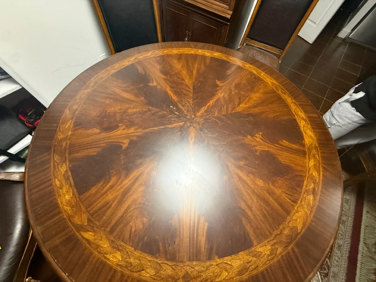 Round Wooden Dining Table - W59 diameter