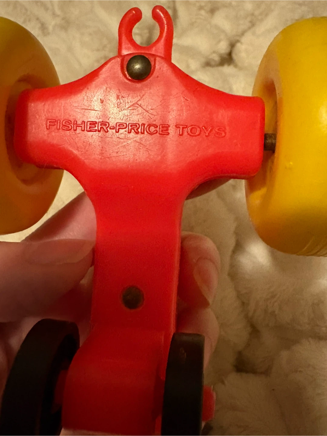 Fisher-Price Toys Vintage Red and Yellow tractor $10 - photo 4