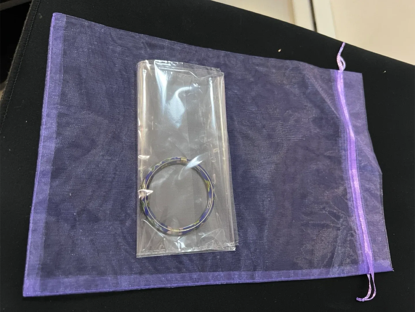 Cloisonné Bangle Bracelet - Floral Design image indicator(2)