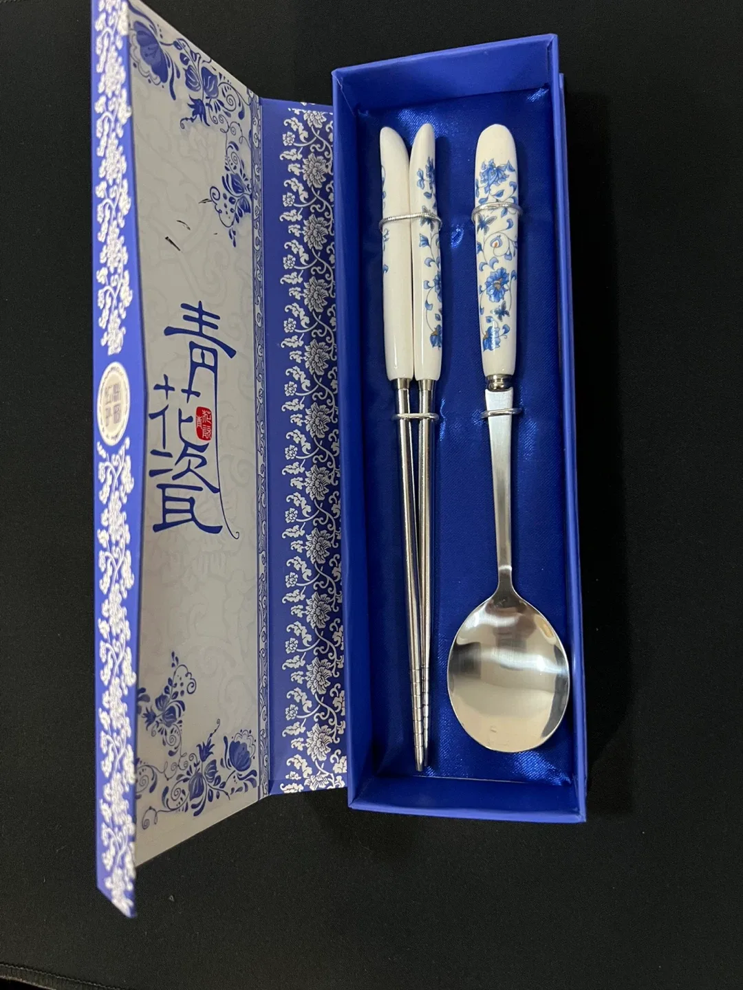 Porcelain Chopsticks & Spoon Set