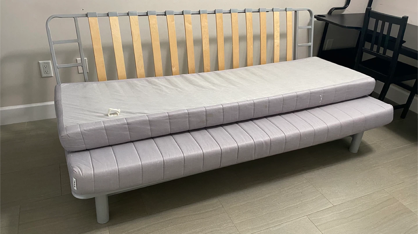 IKEA Futon Bed Frame & Mattress - photo 3