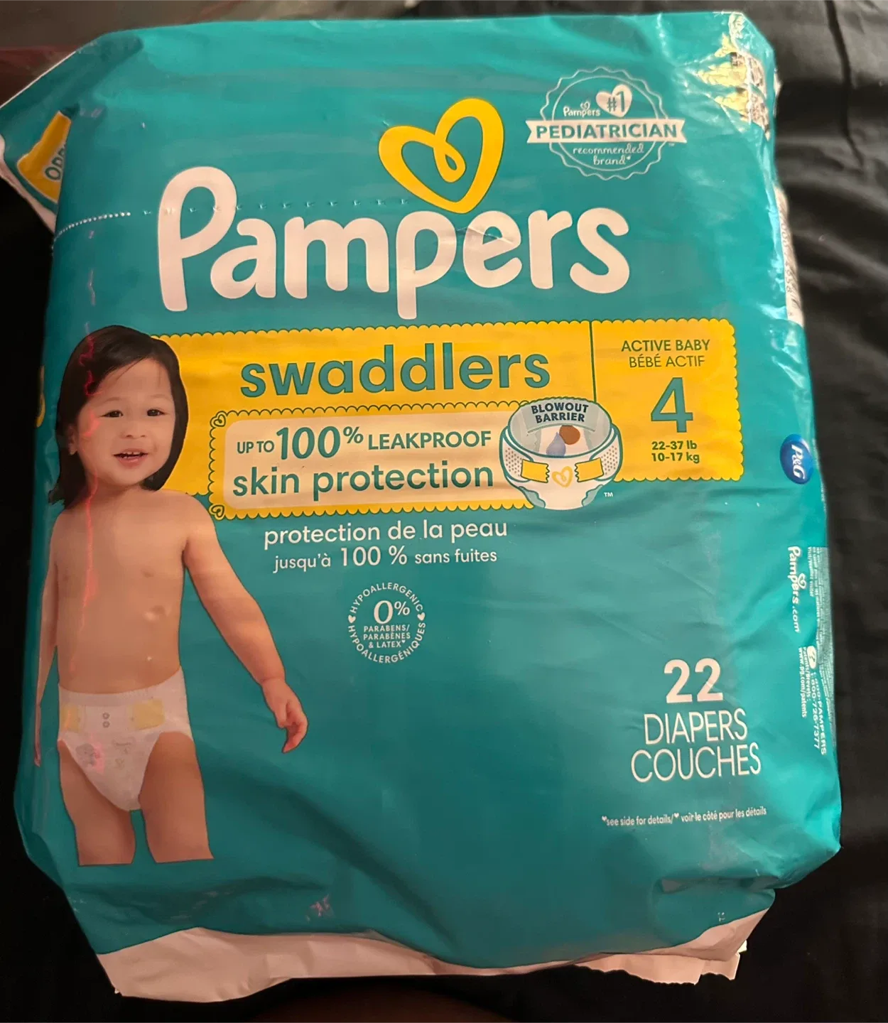 Pampers Swaddlers Size 4 (22 Diapers)