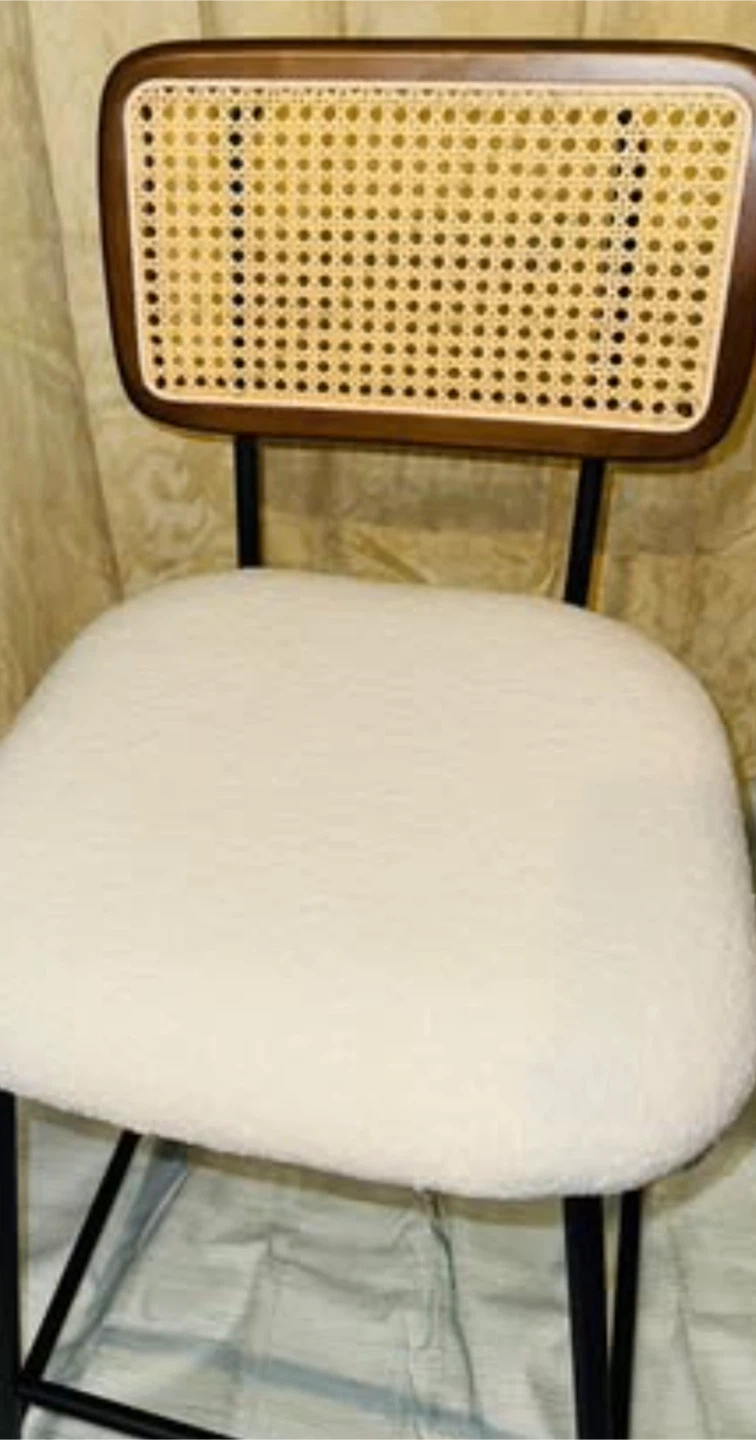 Modern Cane Back Accent Counter Stool- White “Two for $70” - photo 2