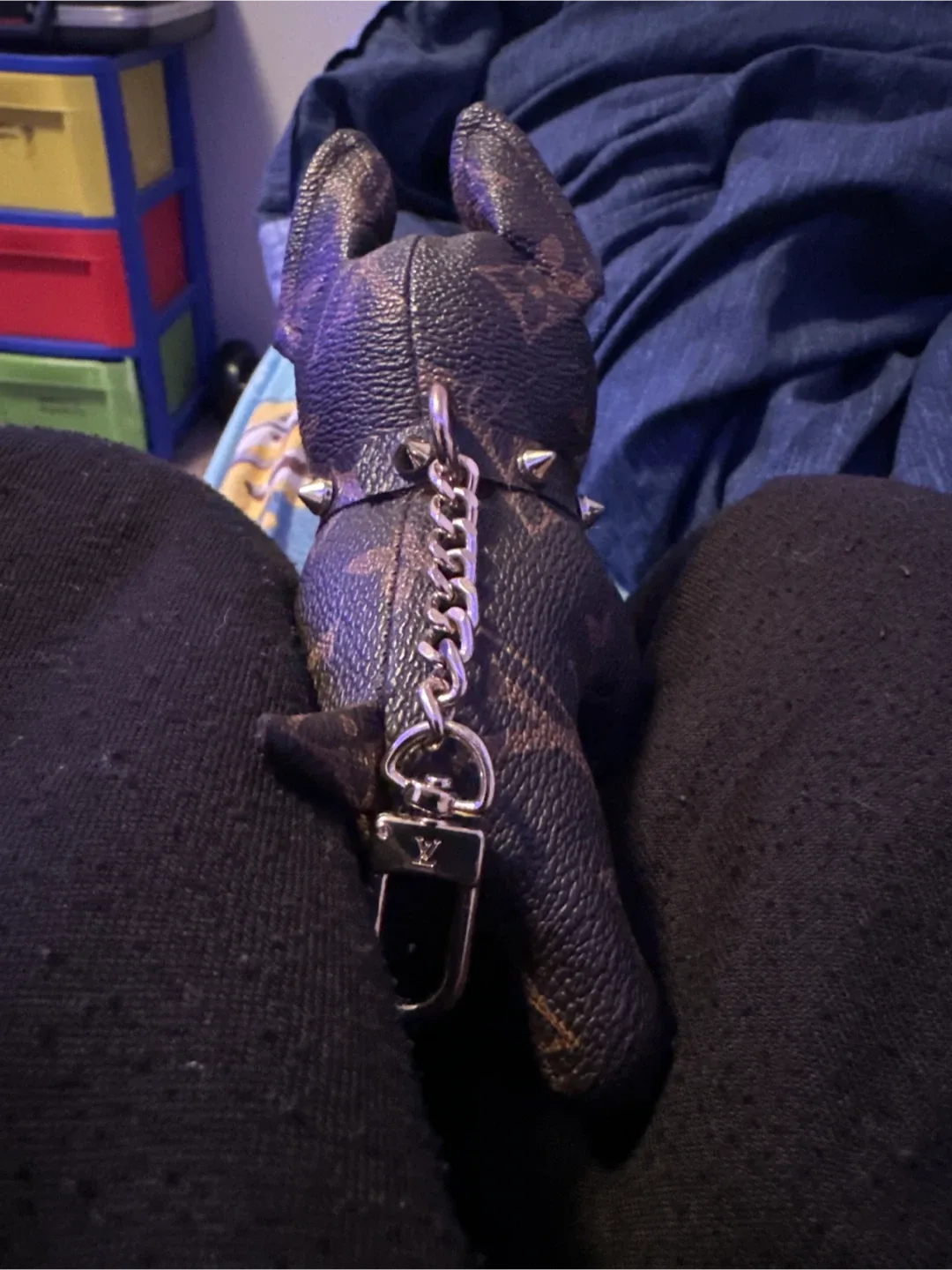 Louis Vuitton Dog Bag Charm Key Chain image indicator(2)