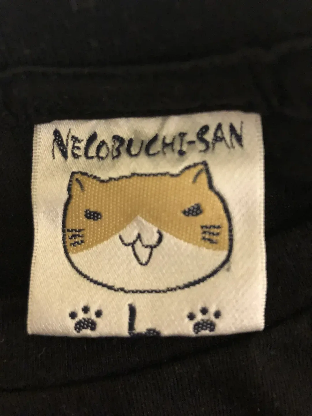 Necobuchi-San Black T-Shirt - Size L image indicator(4)
