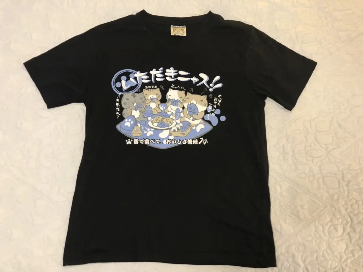 Necobuchi-San Black T-Shirt - Size L