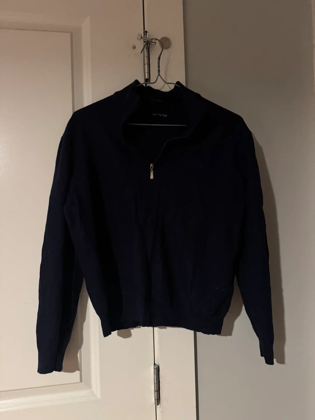 Navy Half Zip Sweater