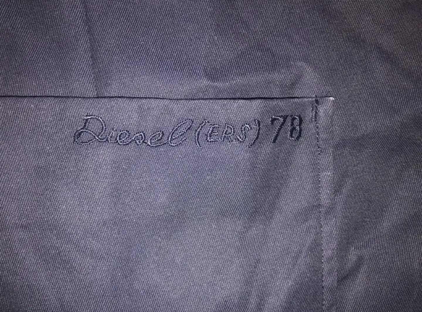 Rare Vintage DIESEL Varsity Jacket/Blazer Navy & White - Size M image indicator(9)