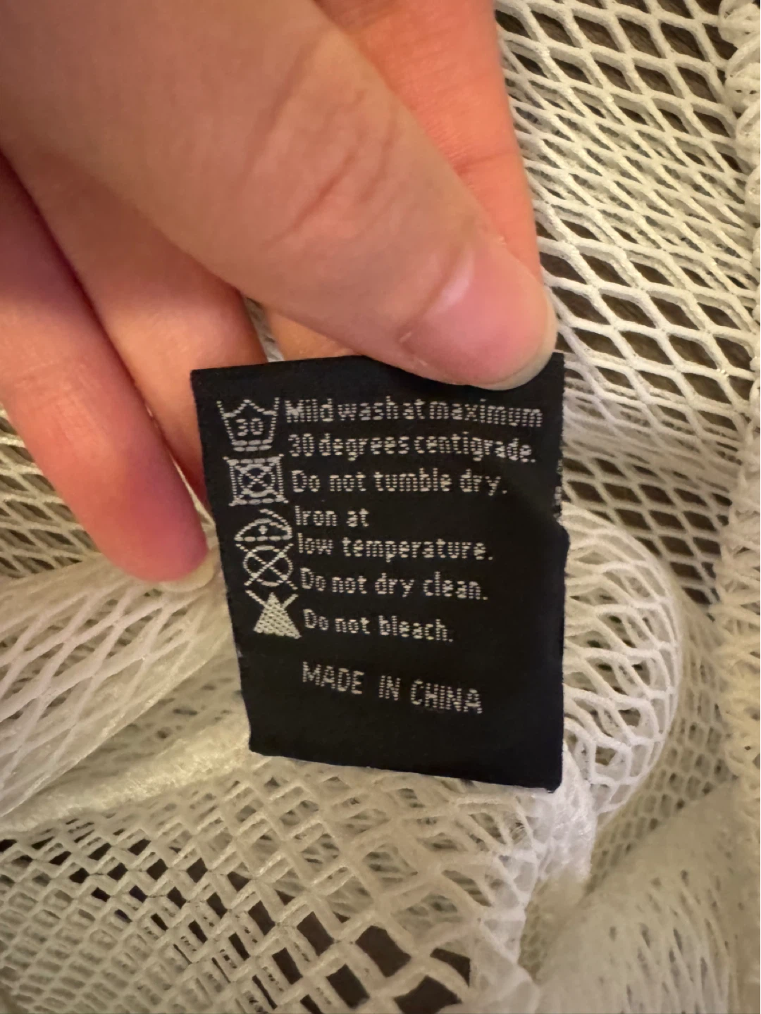 AngelType Oversized White Mesh Double Layered Hoodie - photo 4