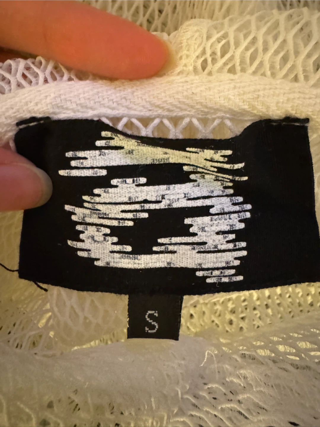 AngelType Oversized White Mesh Double Layered Hoodie - photo 3