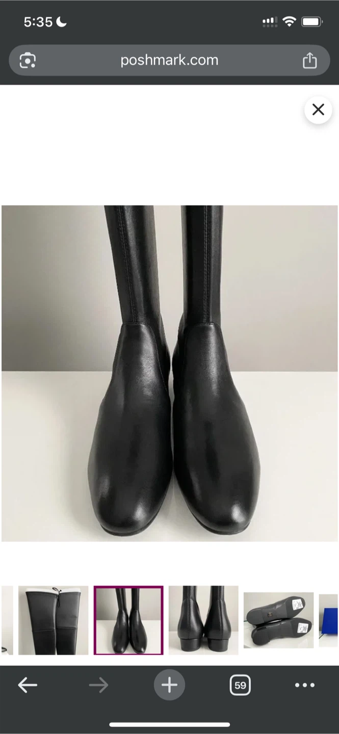 New Stuart Weitzman Over the Knee Leather Boots Size 6 - photo 4