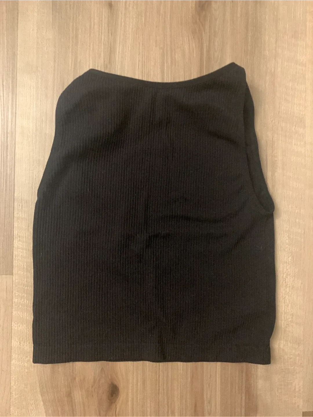 No Boundaries Black Ribbed Tank Top - Size S