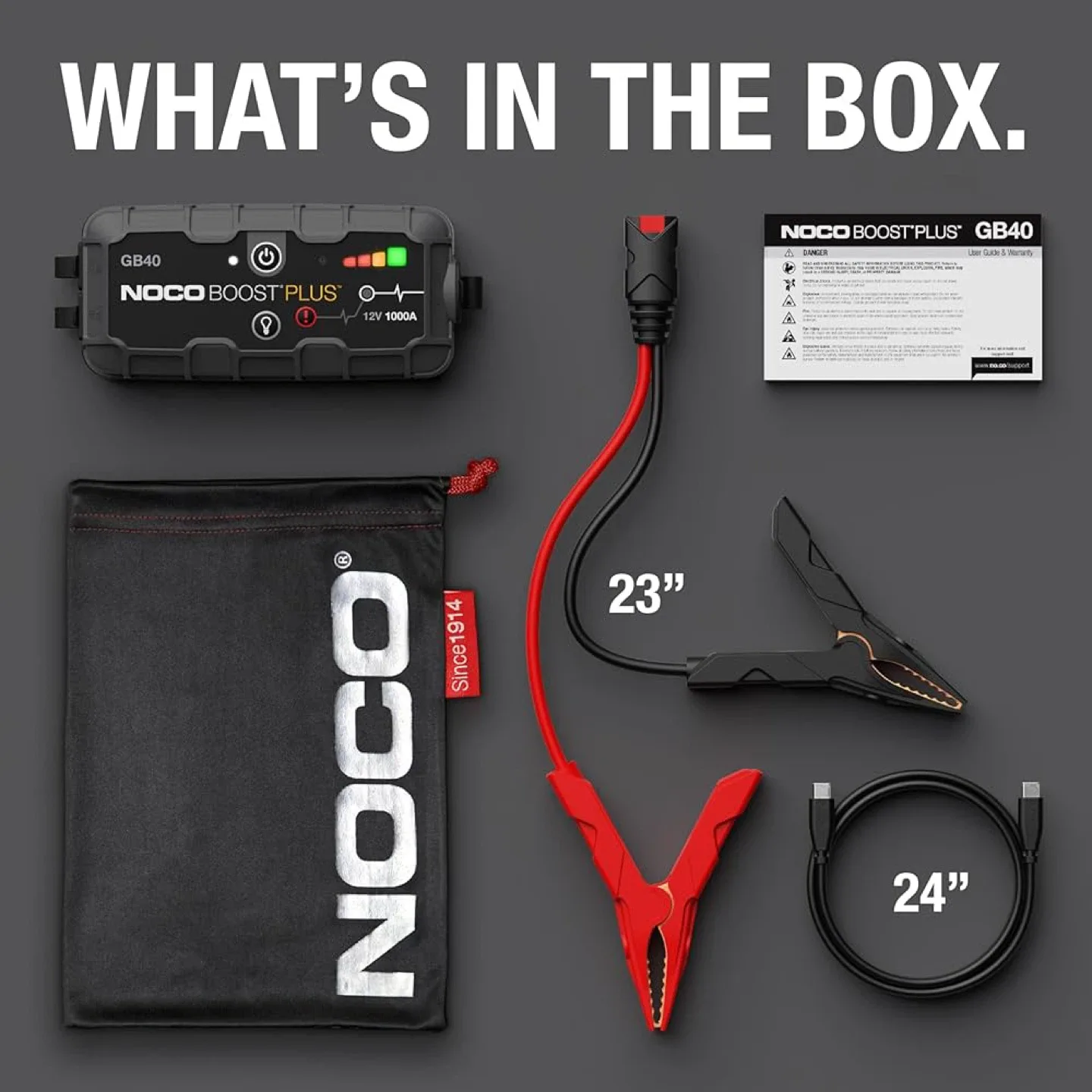 NOCO Boost Plus GB40 Jump Starter image indicator(5)