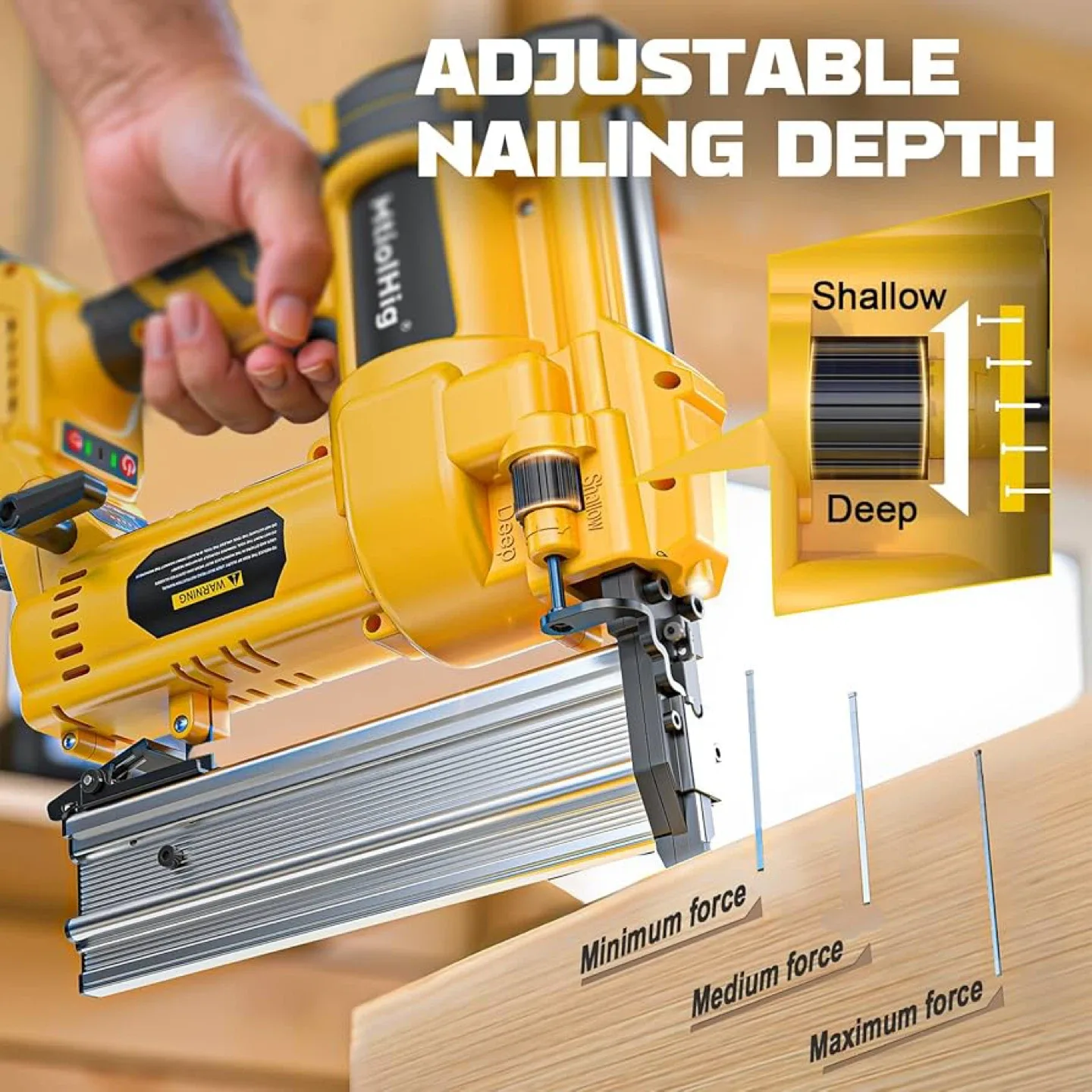 MtiolHig 2-in-1 Cordless Brad Nailer - New! image indicator(5)