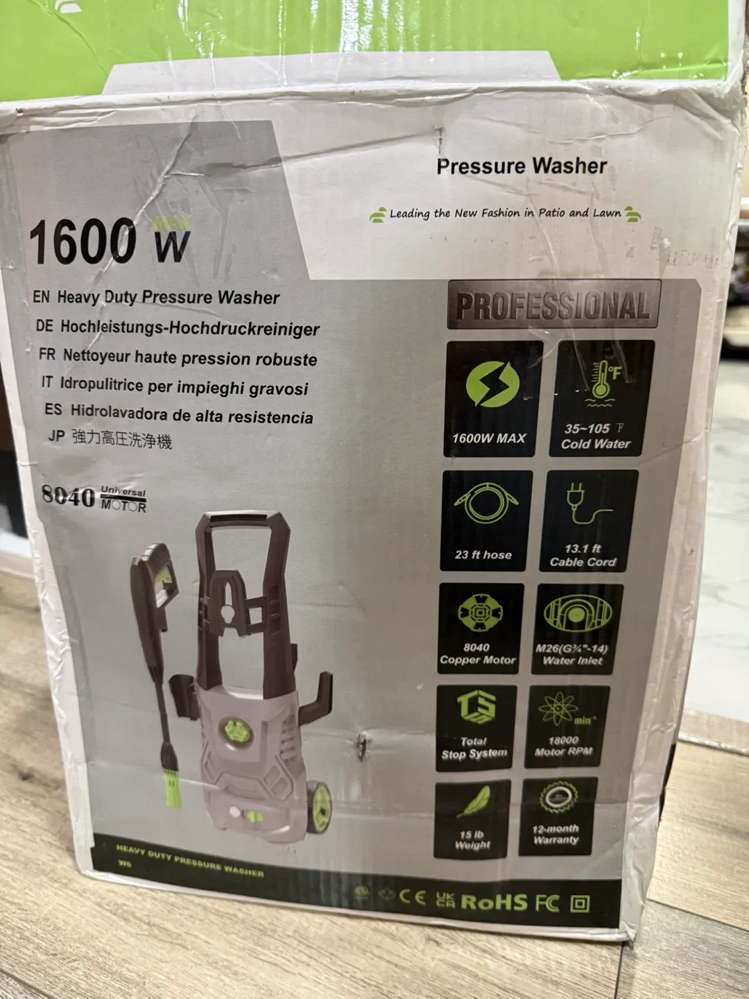 1600W Heavy Duty Pressure Washer - Like New! image indicator(3)
