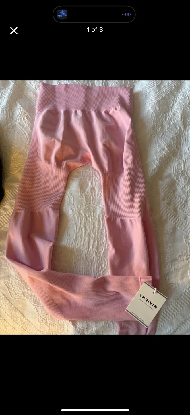 Thrivin Sculpt V2 Leggings - Pink, Size Small