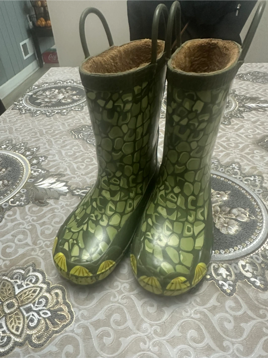 Kids Green Rain Boots