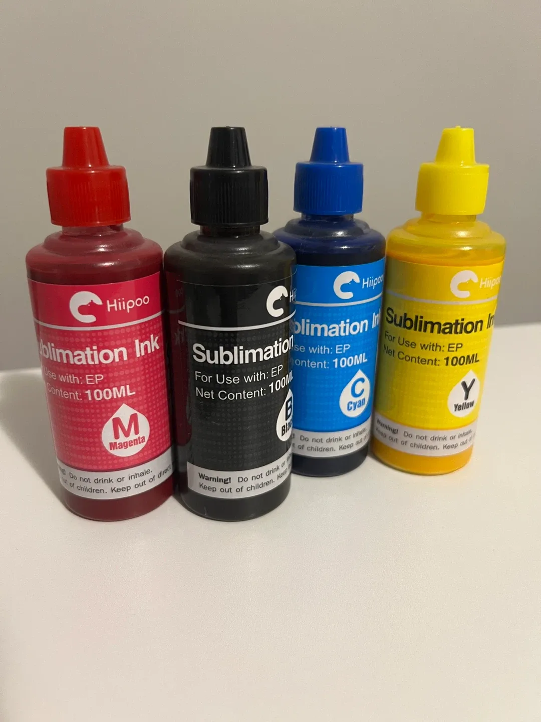 Hiipoo Sublimation Ink Set - CMYK + Syringes