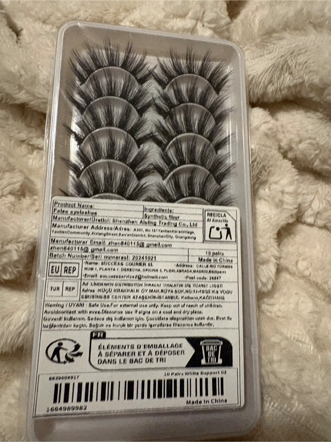 fake eyelashes multiple $5