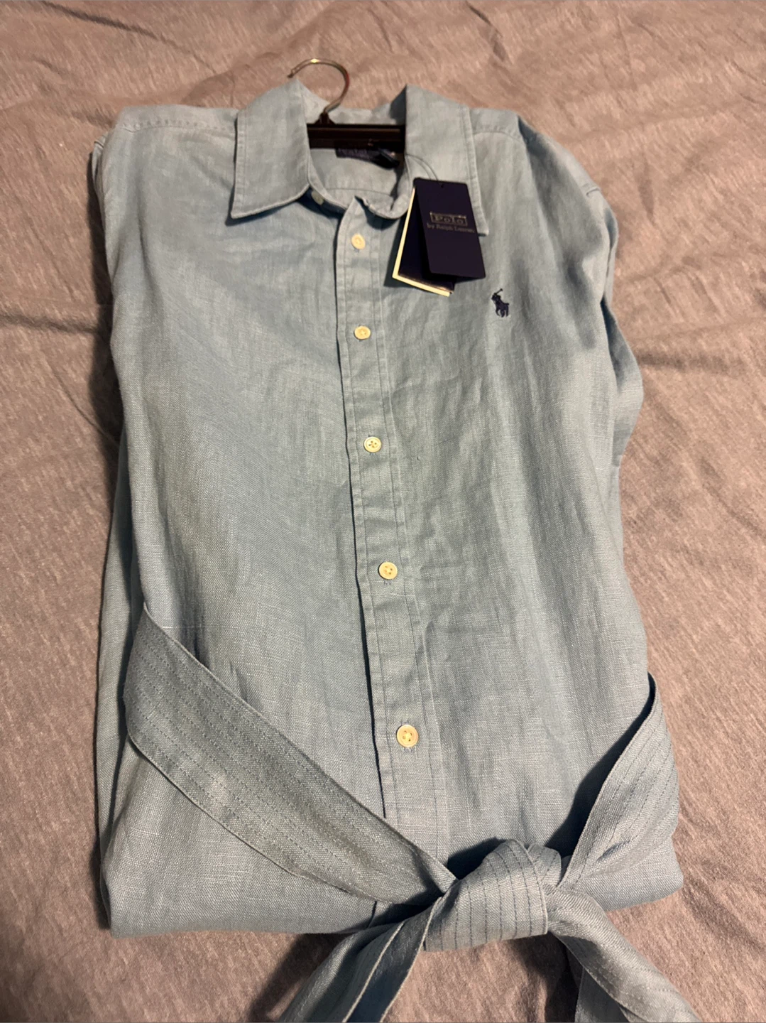 Ralph Lauren Belted Linen Shirt Dress