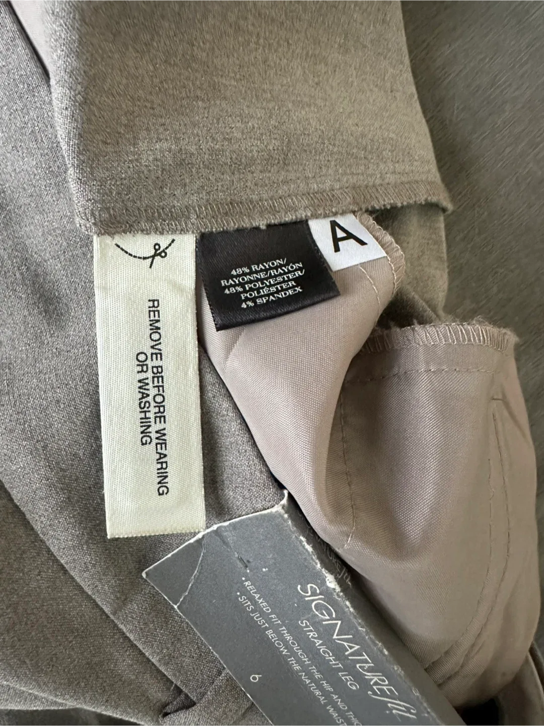 BNWT Ann Taylor Trousers - Size 6 light grey #cleanout image indicator(7)