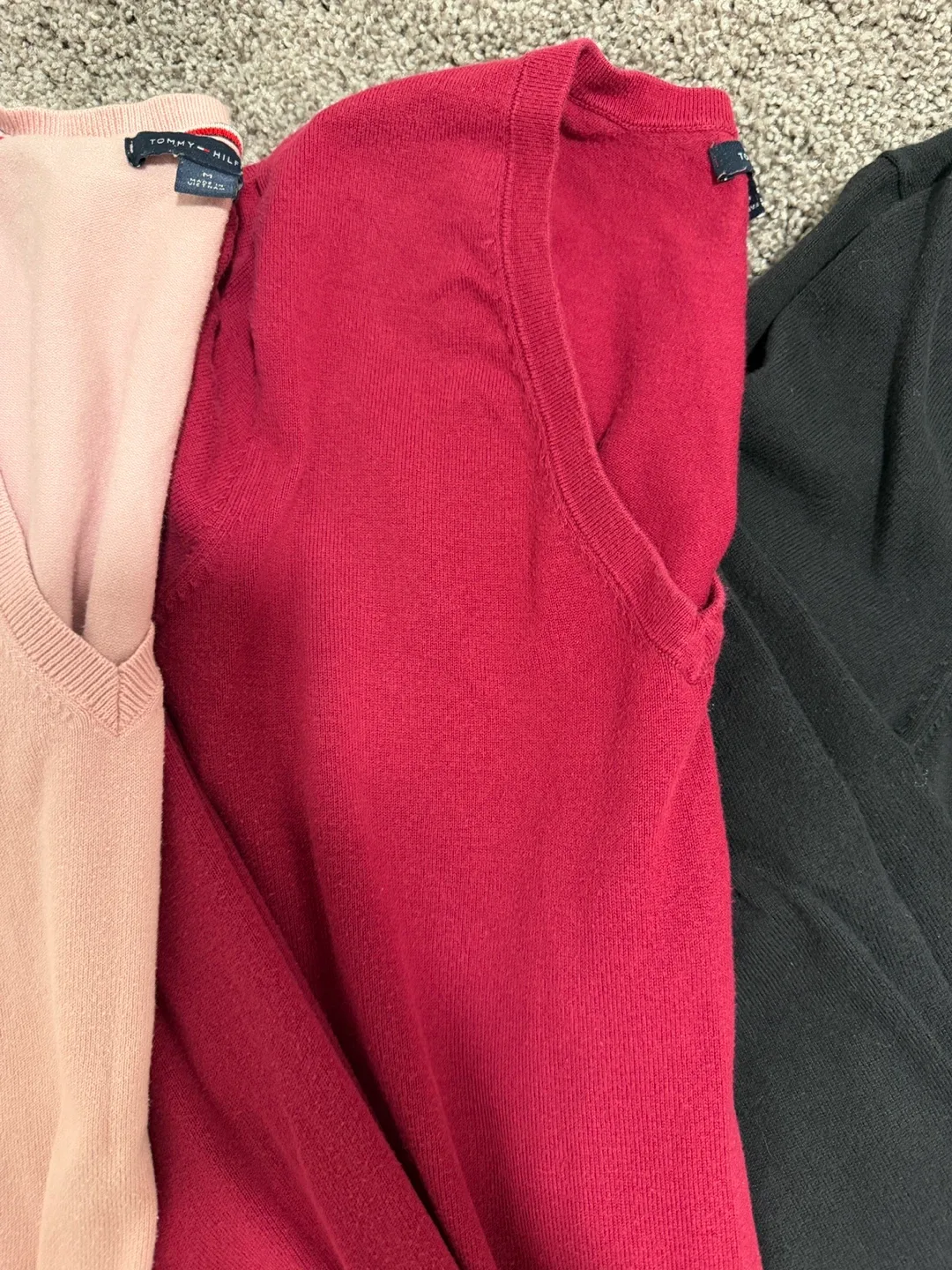 Tommy Hilfiger V-Neck Sweaters, Size S-M image indicator(4)