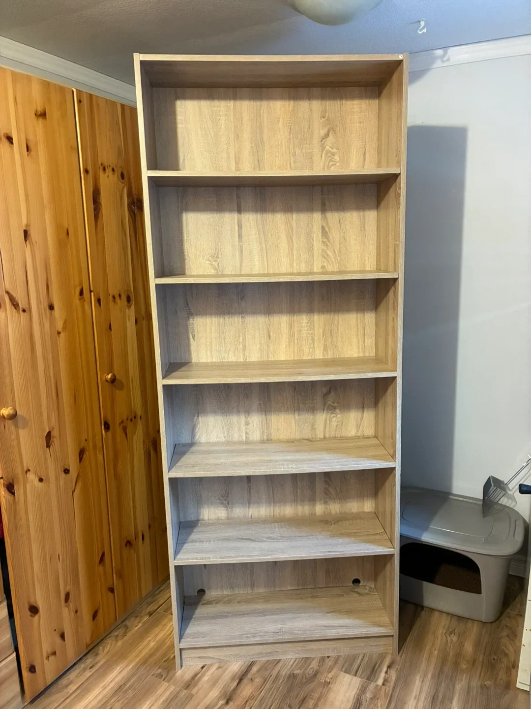 Tall Wooden Bookcase