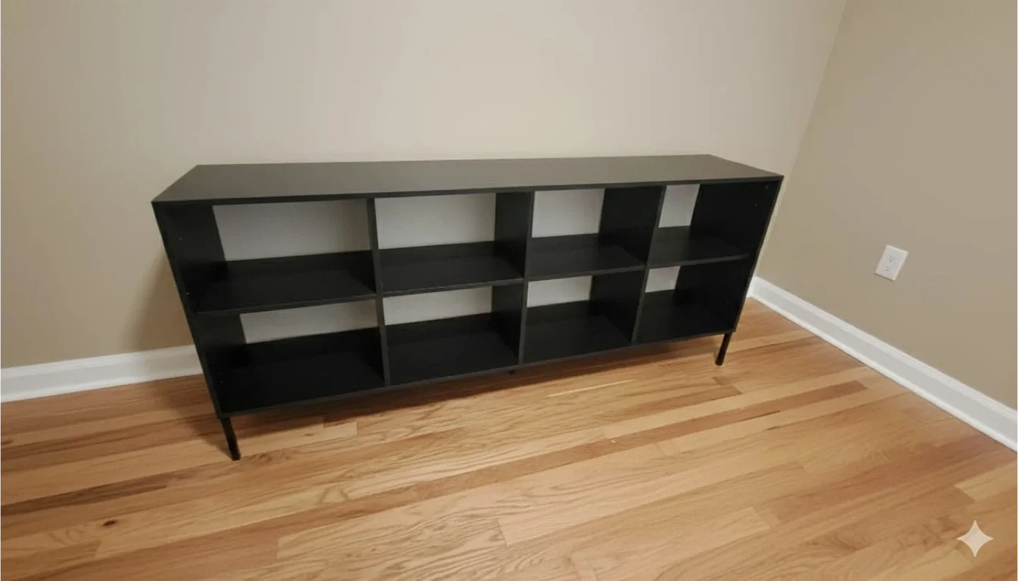 Black Storage Shelf Unit