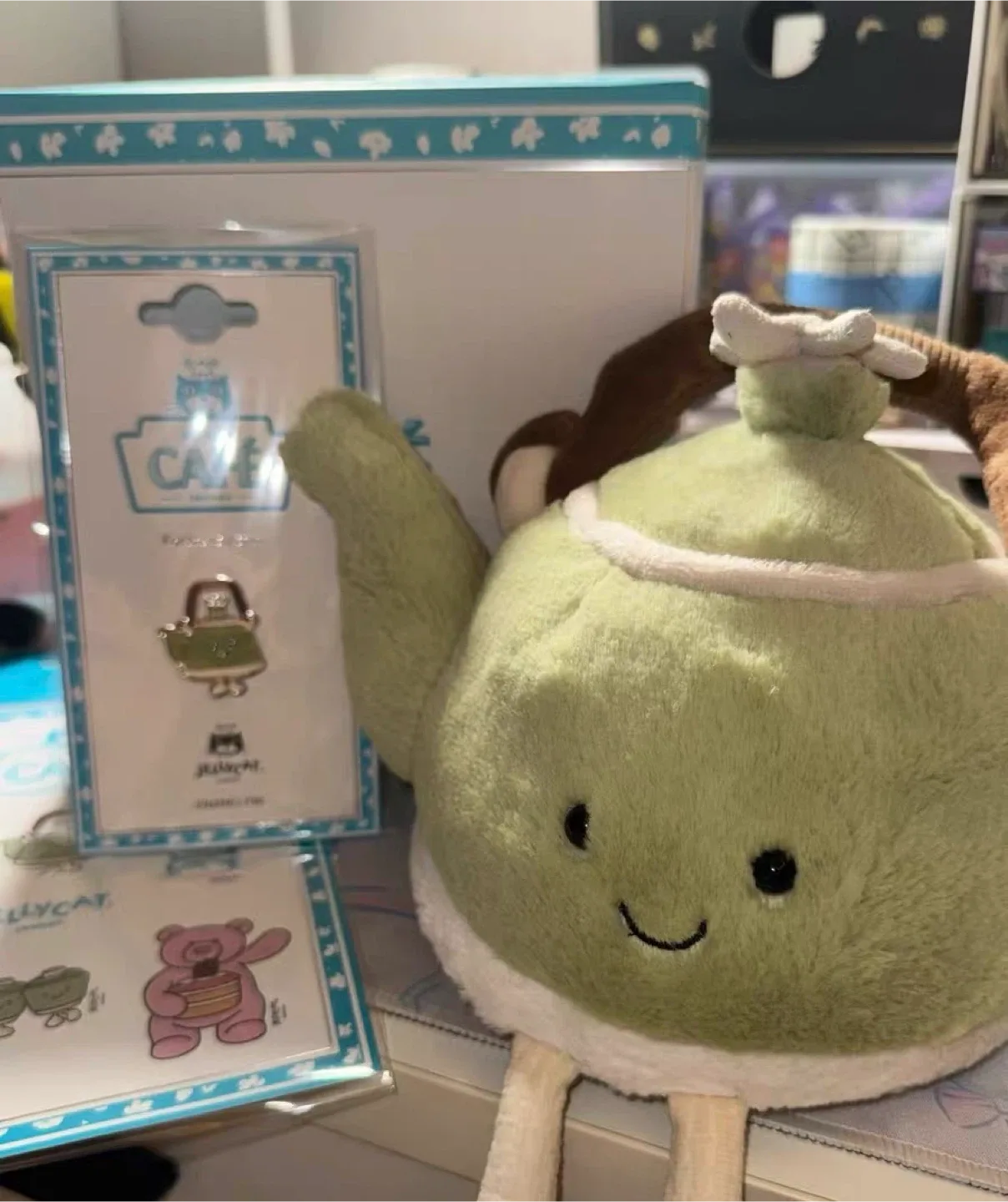 Jellycat Teapot & Cafe Pin - New with box! #Cleanout