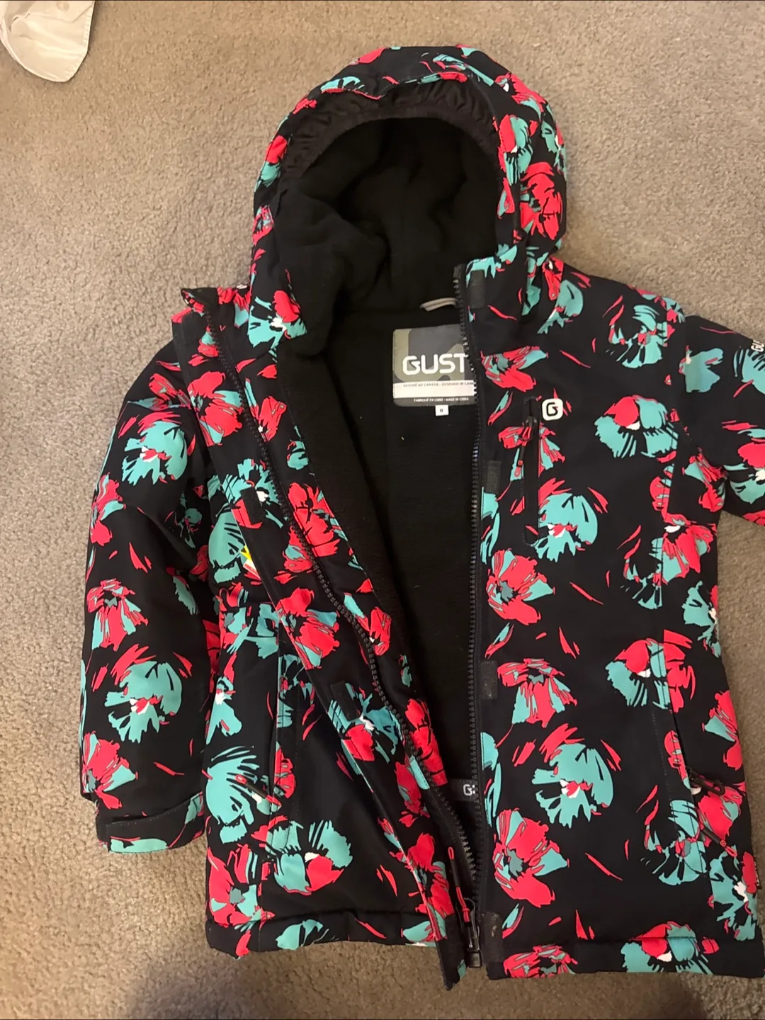 GUSTI Floral Winter Jacket - Size 8