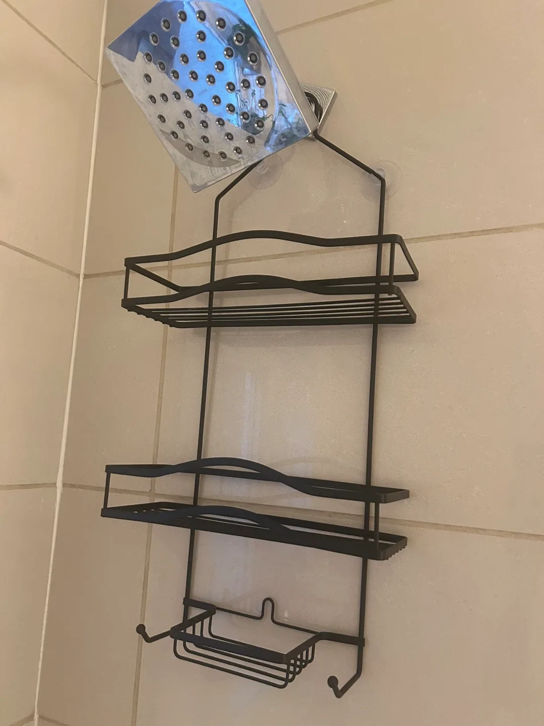 Black Over-Shower Caddy