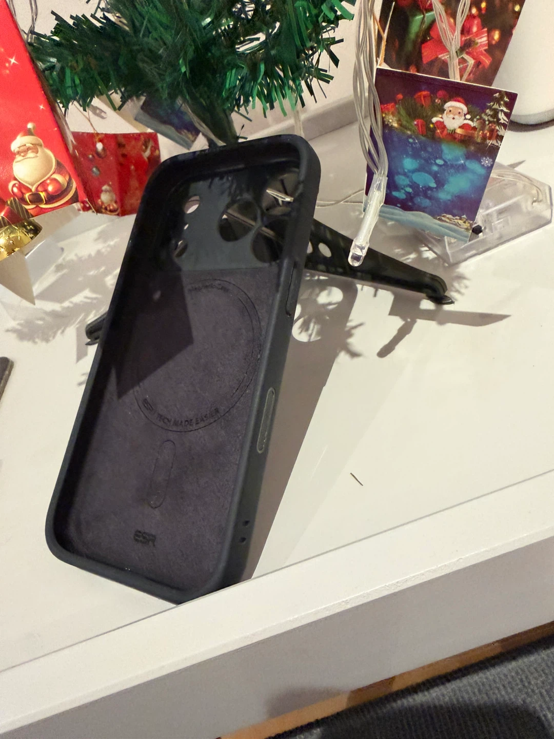 ESR Soft silicone Magnetic stand Case for iPhone 17pro - photo 5