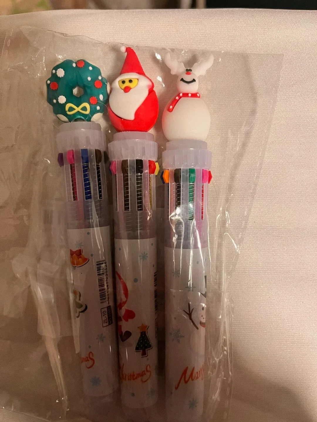 Christmas Theme Multi-Color Pens (Set of 3)