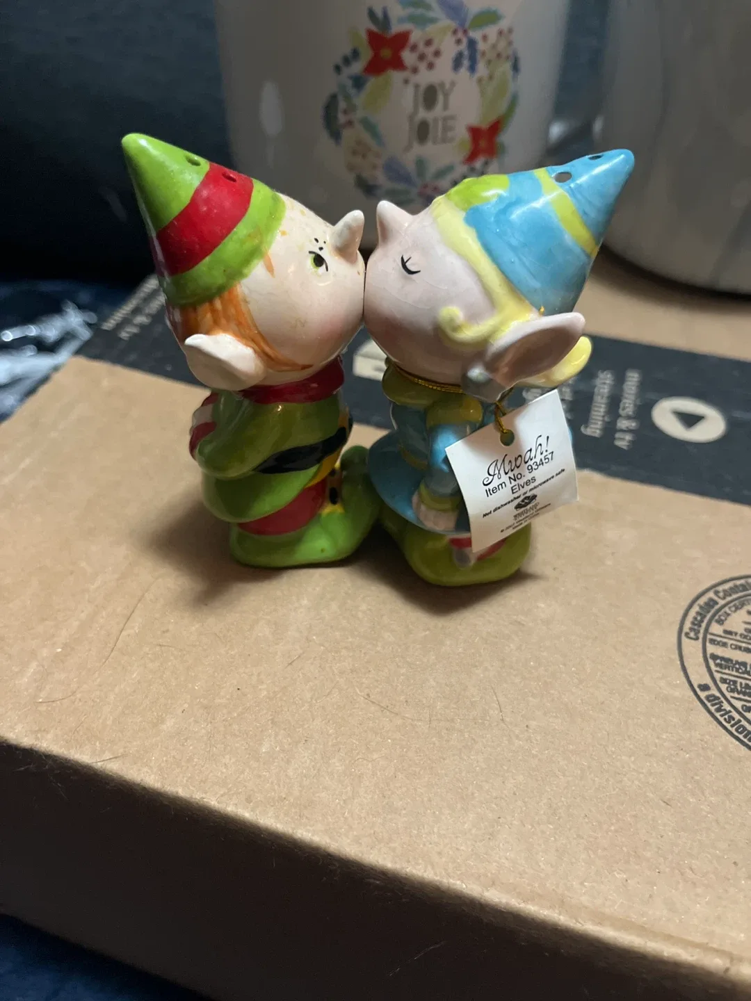 #cleanout-Assorted Mugs, Elf Salt & Pepper Shakers, Wine Stopper image indicator(3)