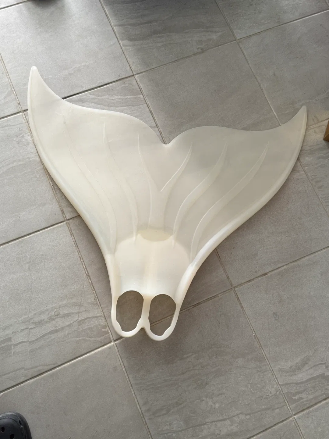 White monofin Freediving Fins, Size 38-40