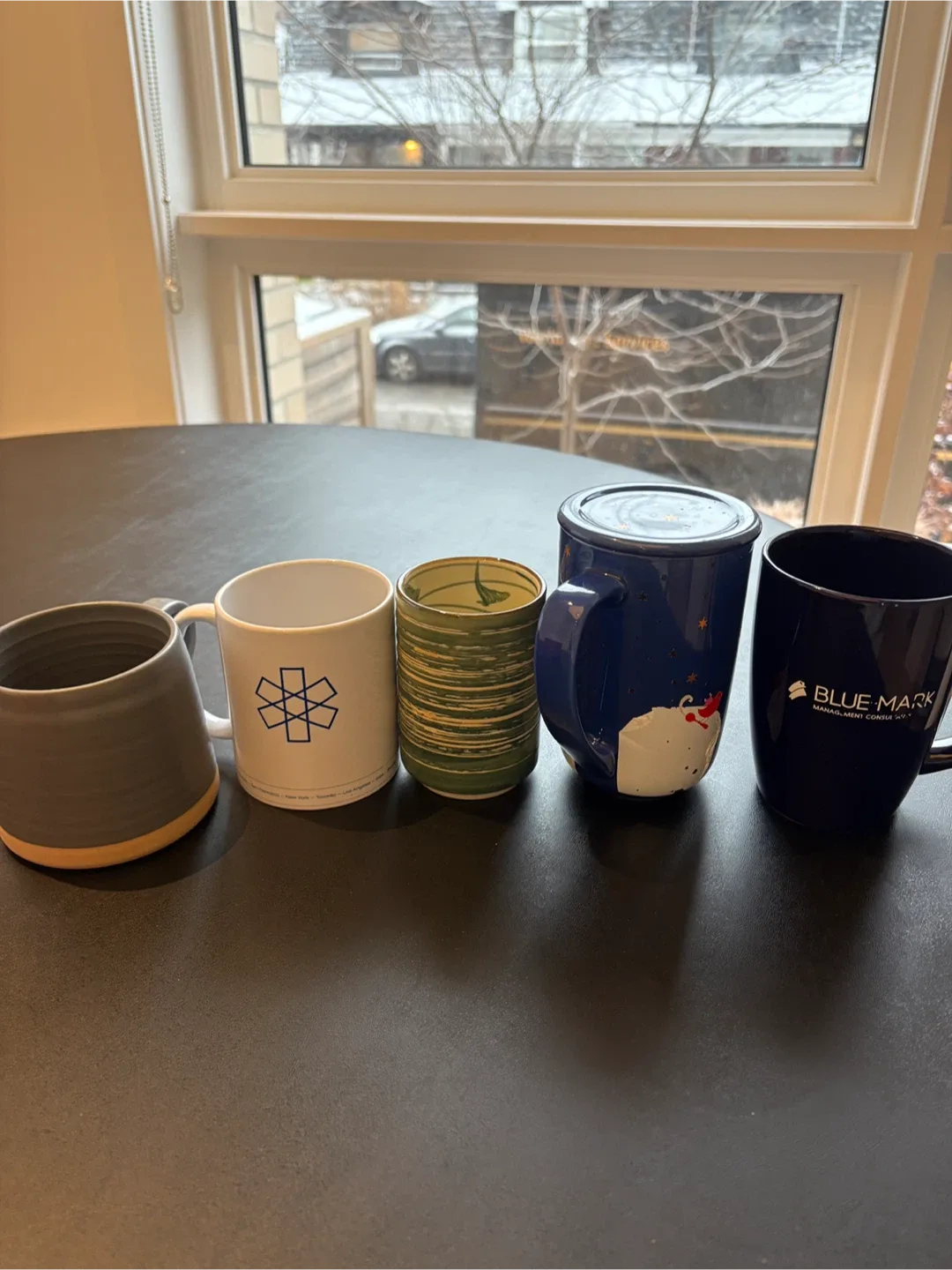 Mixed Mugs - Grey, White, Green, Blue