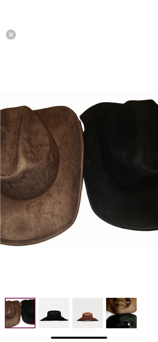Cowboy Hats - Brown and Black unisex men or women