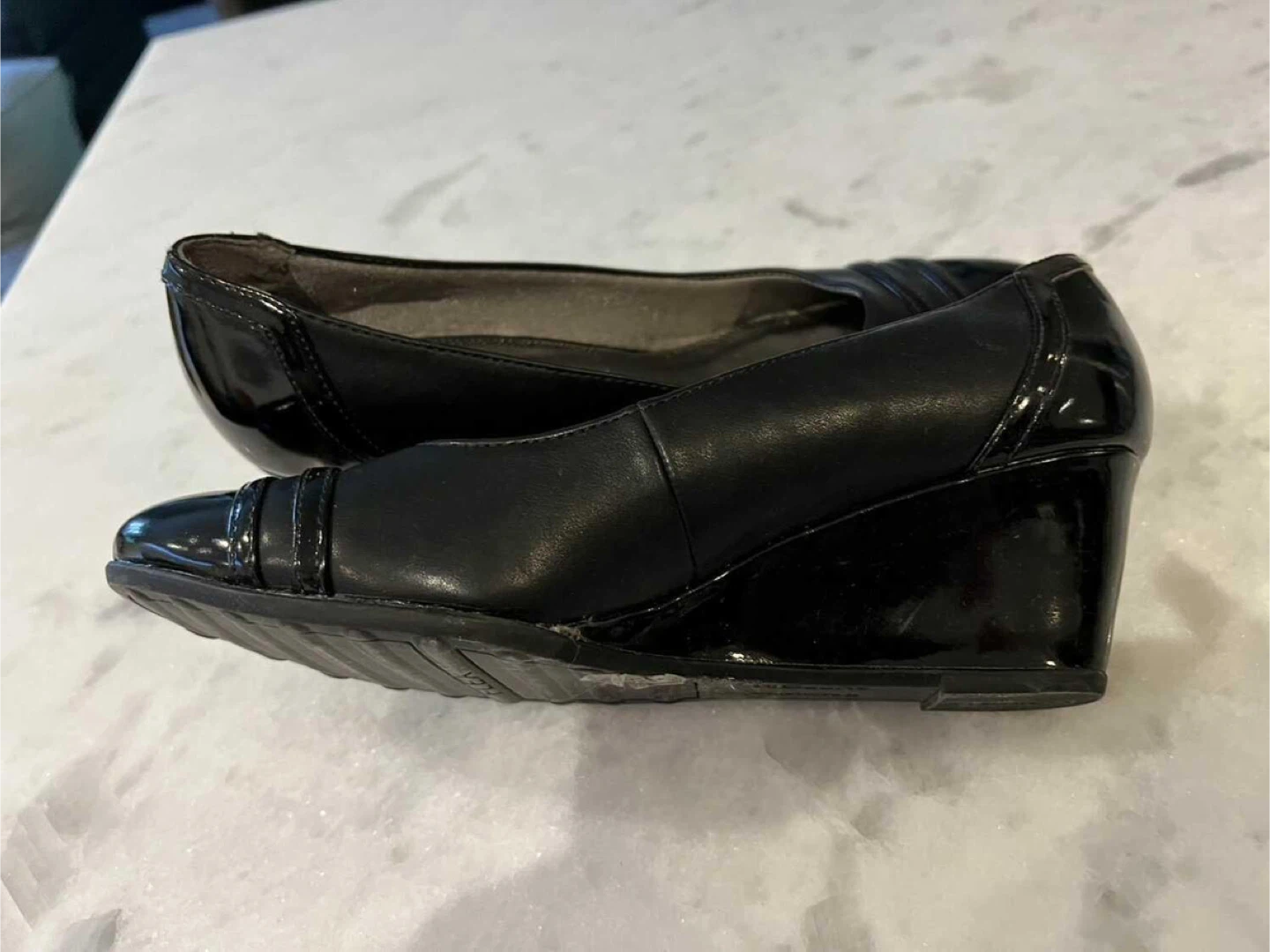 BNIB Naturalizer Black Wedge Heel Shoes (BRAND NEW IN BOX) - photo 4