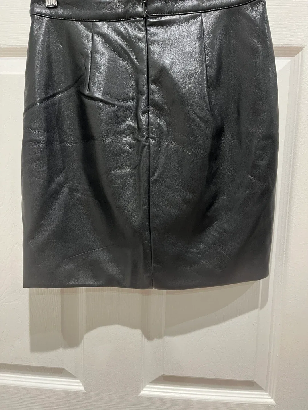 GUESS Black Leather Mini Skirt image indicator(2)