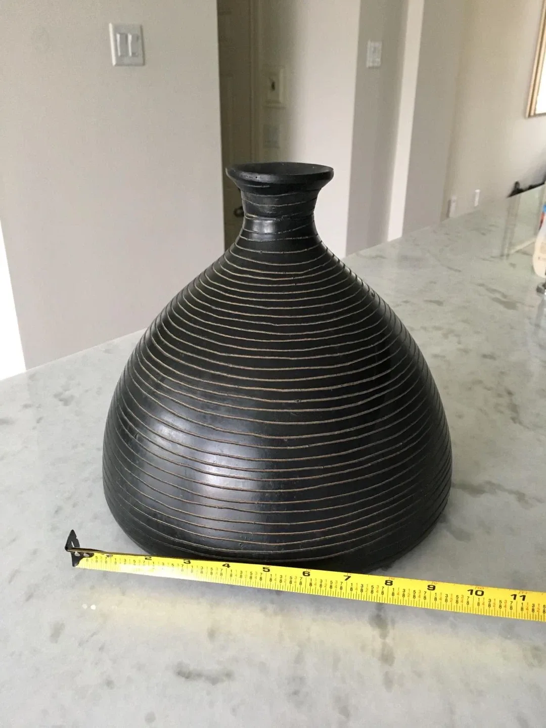 Decorative vase 10” high 9” wide