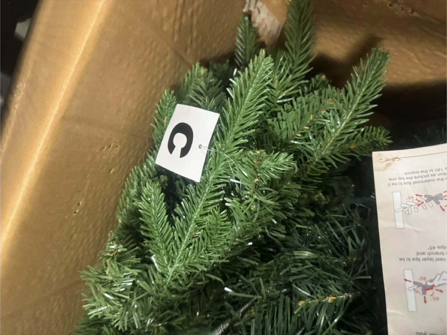 Brand New inBox 6’ realistic tip Christmas tree originally $300 image indicator(9)