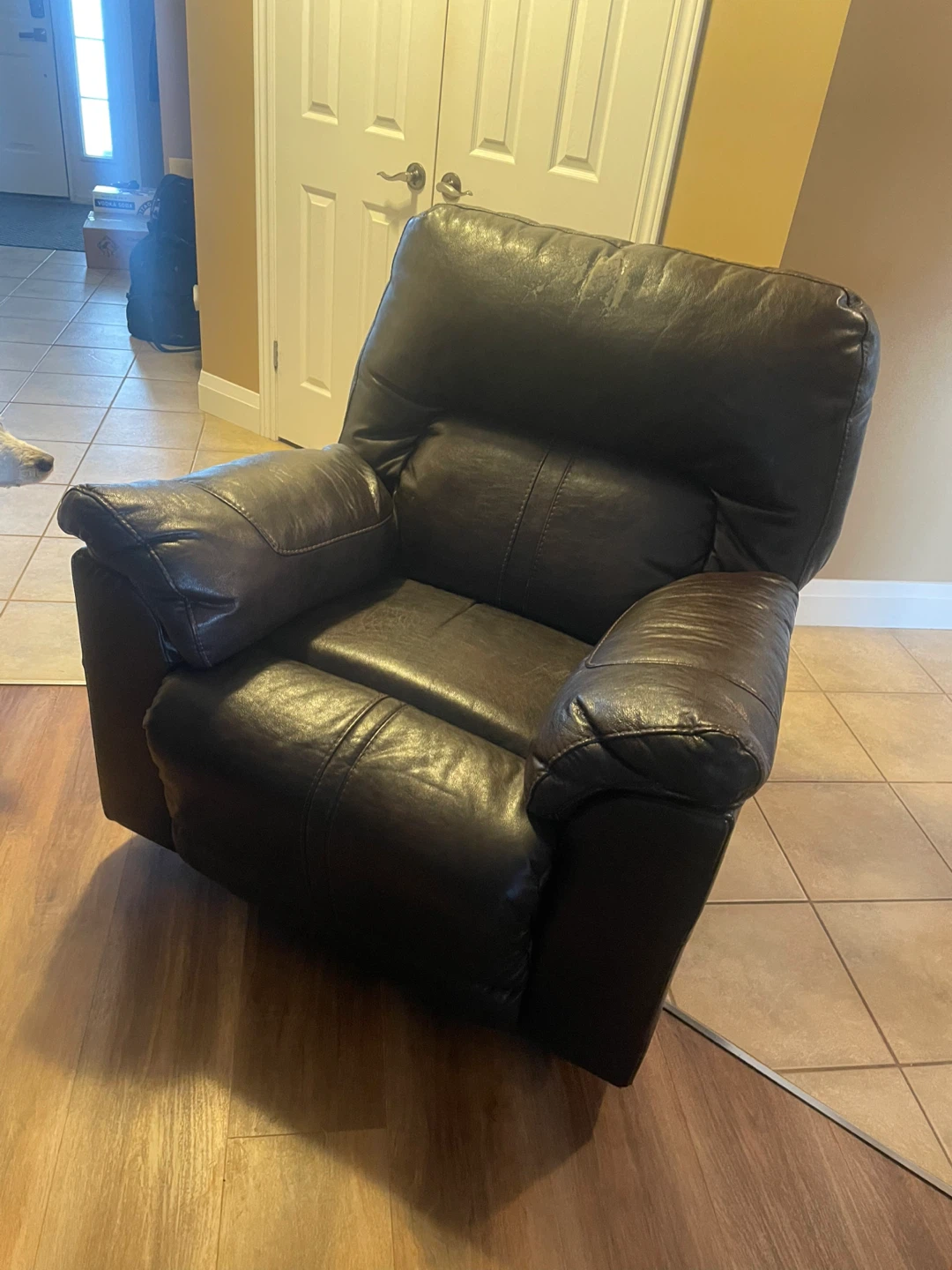 Brown Leather Recliner - Free - photo 2