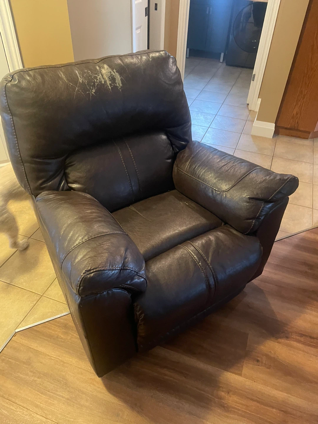 Brown Leather Recliner - Free - photo 3