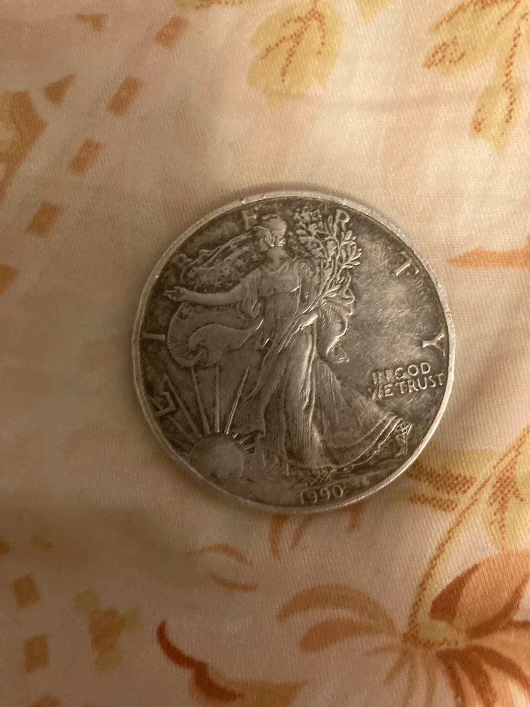 1990 Walking Liberty Silver Dollar