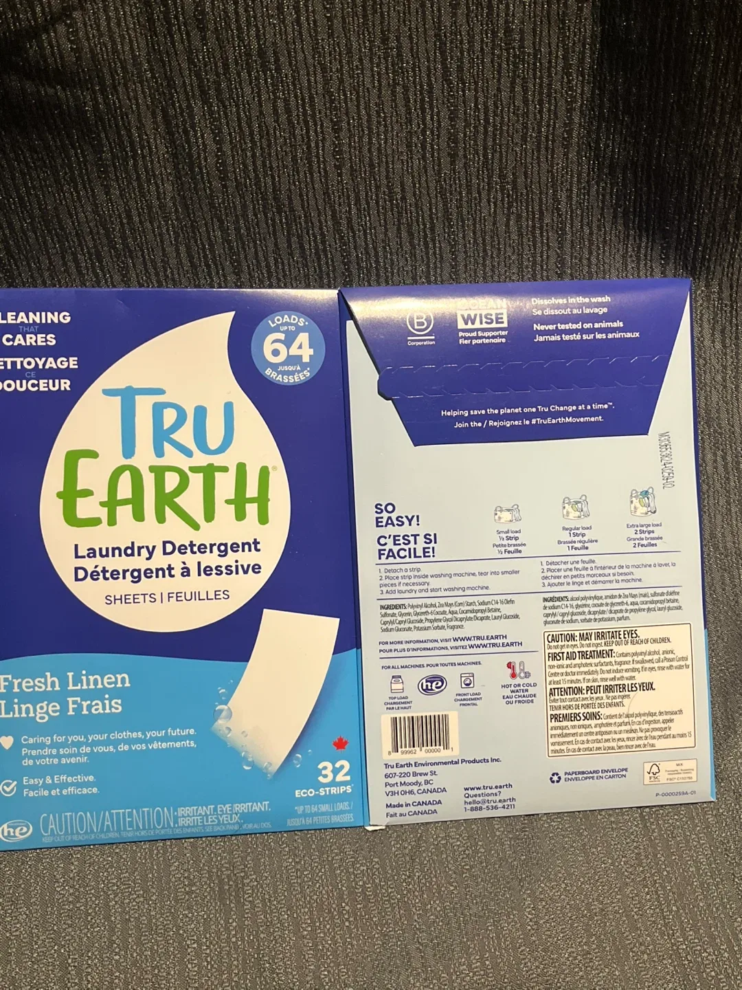 Tru Earth Laundry Detergent Sheets - Fresh Linen (64 Loads) image indicator(2)