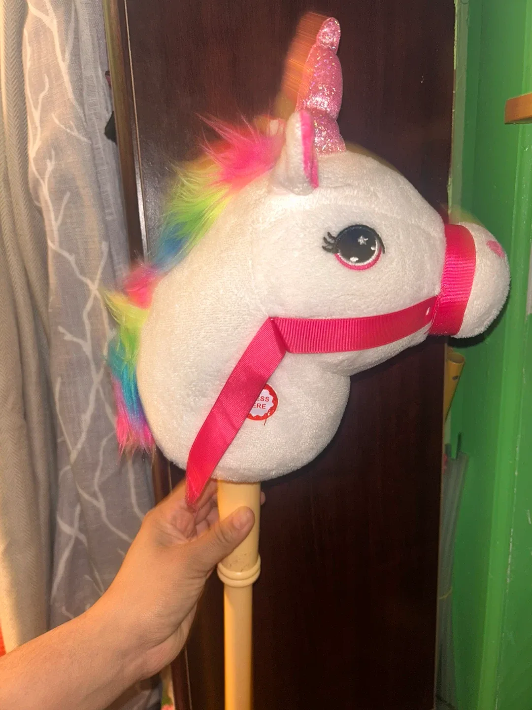 Talking unicorn stick image indicator(2)