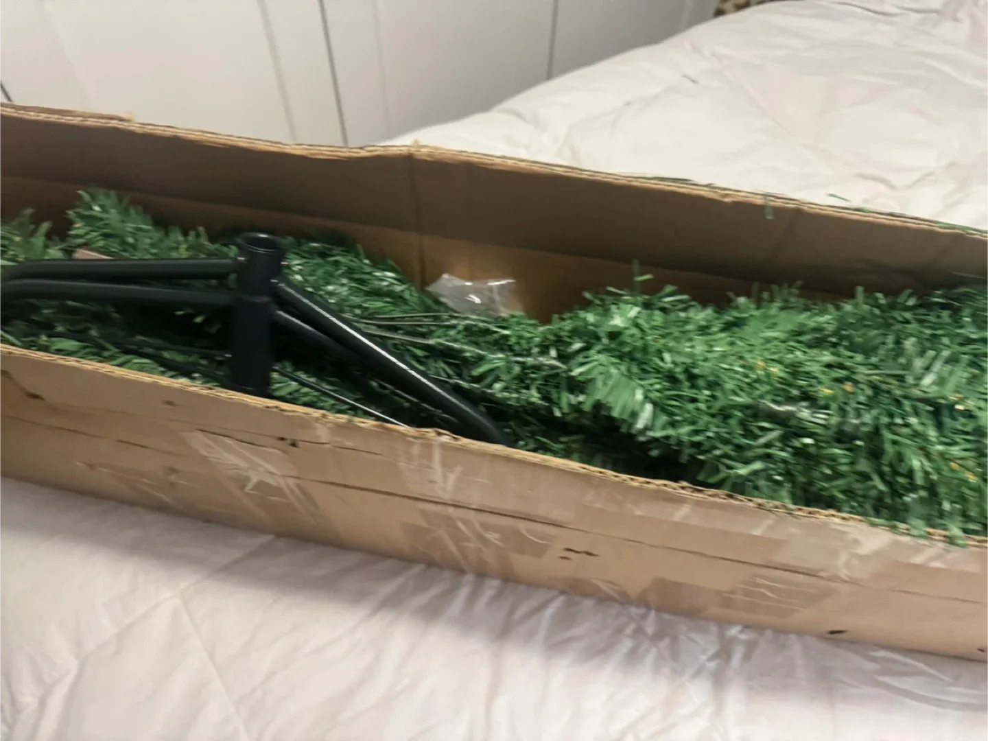 Used Once in Box 5.5 or 6ft. H 42” w Christmas Tree image indicator(9)