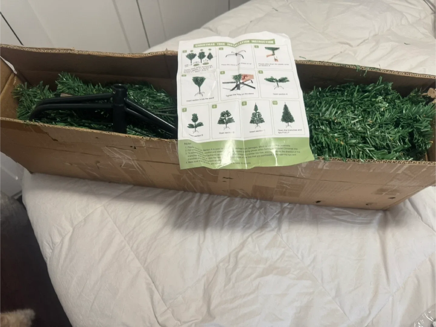 Used Once in Box 5.5 or 6ft. H 42” w Christmas Tree image indicator(6)