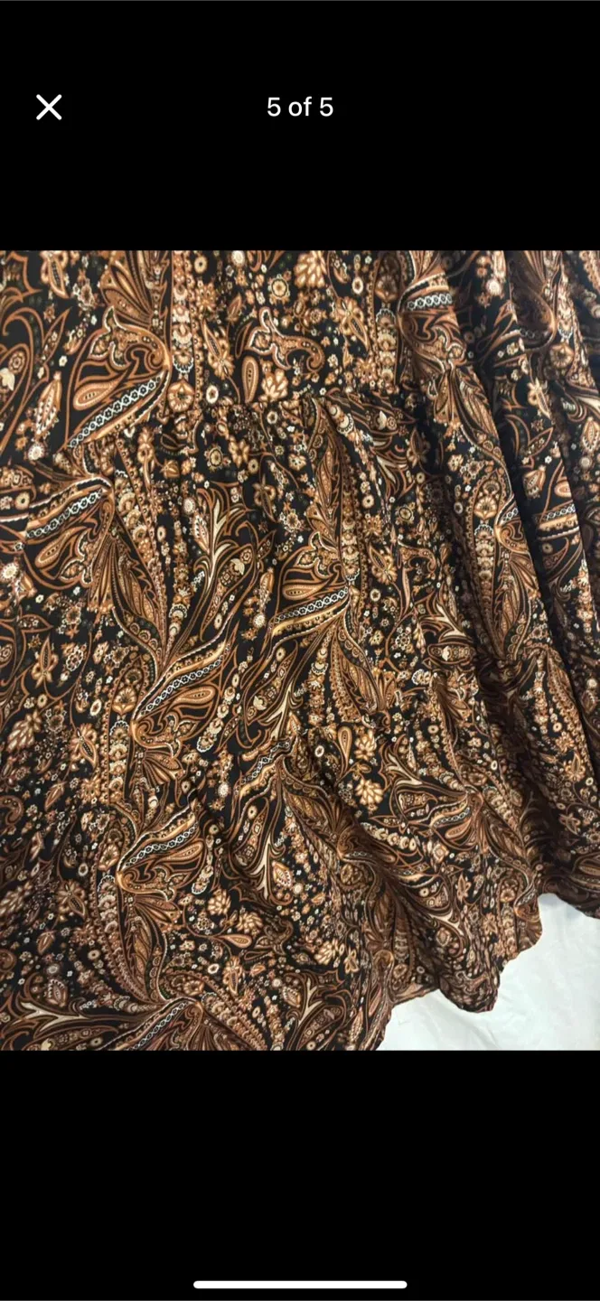 Black Tape boho Paisley Print Dress - Size M #cleanout image indicator(5)